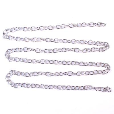 China Simple Handmade Wholesale Metal Cross Extension Chain Adjustable DIY Jewelry Accessories Iron Chain for sale