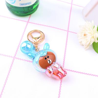 China Fashionable.Popular.Ladies colorful bear ice cream split creative cute bear key accessories wholesale for sale