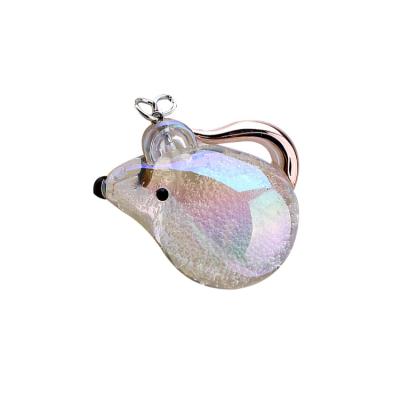 China Wholesale Fashionable.Popular.Ladies Acrylic Symphony Laser Leather Bag Pendant Crystal Jelly Mouse Keychain Personality Trend for sale