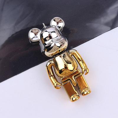 China New Fashionable.Popular.Ladies Factory Wholesale Cartoon Cute Creative Colorful Transparent Pendant,Magic Bear Key Chain for sale