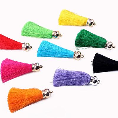 China Fashionable.Popular.Ladies Metal Rayon Tassel Mobile Phone Shell Accessories DIY Korean Handmade Bag Car Bag Pendant Decoration for sale