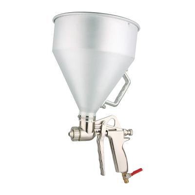 China 4.0 mm Nozzle Aluminum Cap Air Texture Hopper Spray Gun Pneumatic High Quality Texture Hopper Cup for sale