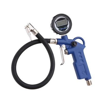 China Digital gauge Tire Inflating Gun Spray Tools For Blow Dust Away Powder Coat Color for sale