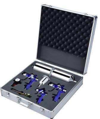 China HVLP Spray Gun Kits With Mini Invironmentally Friendly Portable Aluminum Box Kits for sale