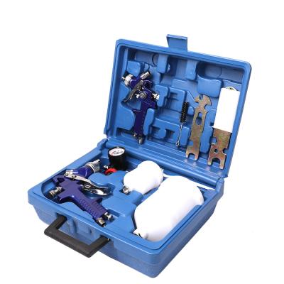 China Air Spray Gun Set Toolbox Boxed Spray Machine Set Environmentally Friendly with 2 Spray Machines for sale