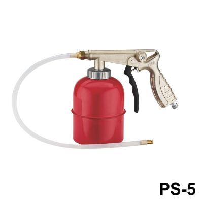 China Air Dust Proofing And Undercoating Gun Chrome Plated Color 600ml Aluminum Cup With DIsposable Hose for sale