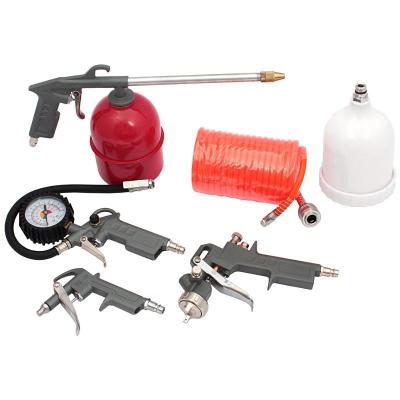 China 5PCS Kit Air Compressor Accessories Spray Gun Inflator Air Blow Gun Hose Spray Paint C for sale