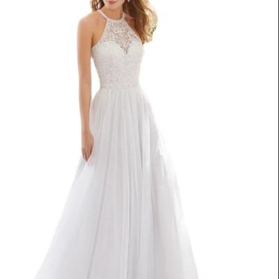 China 4w breathable wholesale new 2021 ladies dress halter wedding dress sleeveless slim dress long for sale