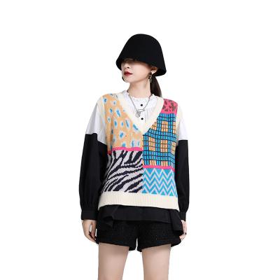 China Custom Women's Sweater Autumn Cotton Long Sleeve Pullover Street Wear Fashionable Irregular Design Sweater QUICK DRY for sale