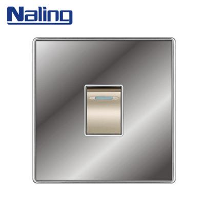 China Stainless steel + PC base Naling stainless steel + PC base Pakistan style waterproof wall switch for home for sale