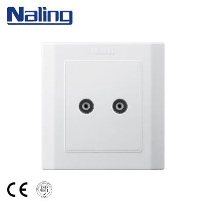 China Naling Residential / Multipurpose Cheap Products For Selling Double TVs 86*88mm Wall Mount UK Socket Outlets for sale