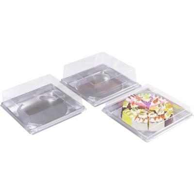 China Best Selling New Arrival Disposable Biodegradable PET Plastic Blister Cake Packaging Box for sale