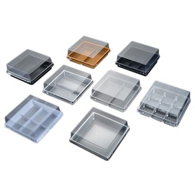 China China Manufacture Wholesale Disposable Plastic Food Container Tray Food Packaging Boxes With Lid for sale