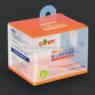 China Disposable PVC PET Material Clear Printing Plastic Folding Box Blister Card Paper Glue Box For Electronic Cosmetic Toys Gift Packaging for sale