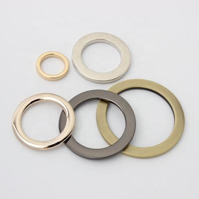 China Nolvo 5sizes 5colors World Factory Price Wholesale Different Sizes Polished O Ring Round Flat Metal O Ring Metal O Ring for sale