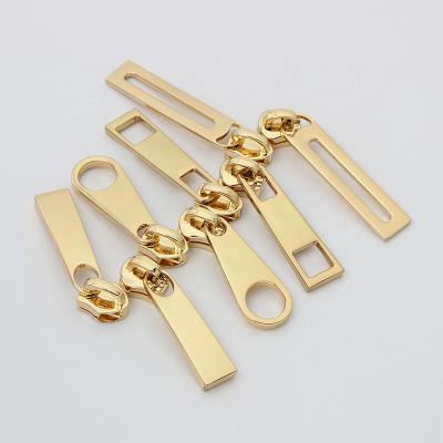 China Polished Nolvo World 3Sizes Fashion Locking Zipper Pull Leather Zipper Pulls Custom Fix Zipper Puller for sale