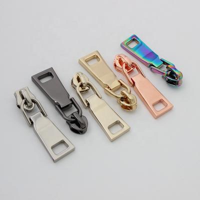 China Nolvo World 14*50mm Polished #5 6 Colors Reliable And Cheap Custom Metal Zipper Puller for sale