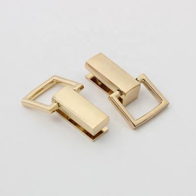 China High Quality Polished Nolvo World Purse Hardware Buckle Connector Bag Connector Buckle Handle Connection Buckle for sale