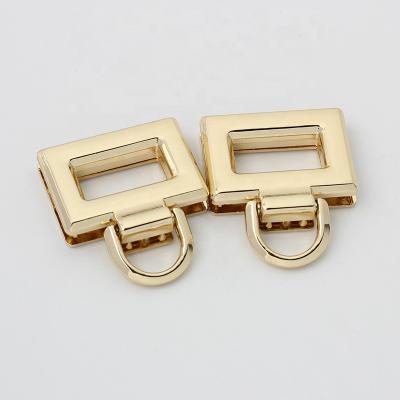 China High Quality Polished Nolvo World Light Gold Connection Buckle Purse Hardware Buckle Connector Bag Connector Custom Made Buckle for sale