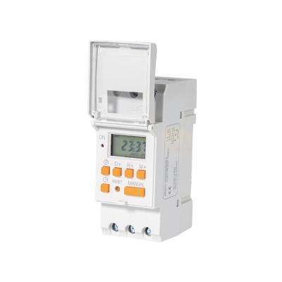 China In DHC15A LCD Din Running Rail Mounting 16 On/Off Program Time Switch 16A Weekly Digital Timer DHC15A for sale