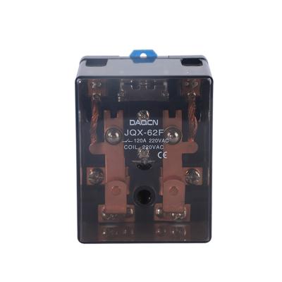 China Hot Sale JQX 62F 11Pins 120A 250VAC Coil High Power Sealed Industrial Electrical Relay for sale