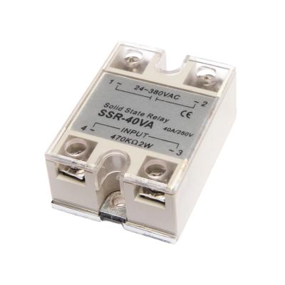 China DAQCN SSR-40VA China Supplier Sealed Single Phrase 40A Solid State Relay for sale