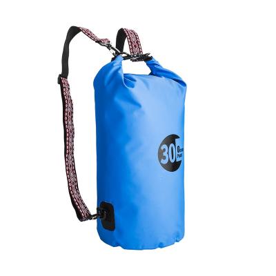 China Outdoor Activity PVC Tarpaulin 30l Ocean Pack Waterproof Dry Bag With Shoulder Straps for sale