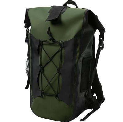 China Custom Waterproof Outdoor Activity Men Rolltop PVC Dry Bag Backpack Waterproof Fully Bag for sale