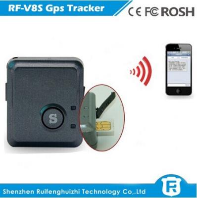 China Smart manual gps vehicle tracker rohs with noise sensor and vibration sensor alarm rf-v8s for sale