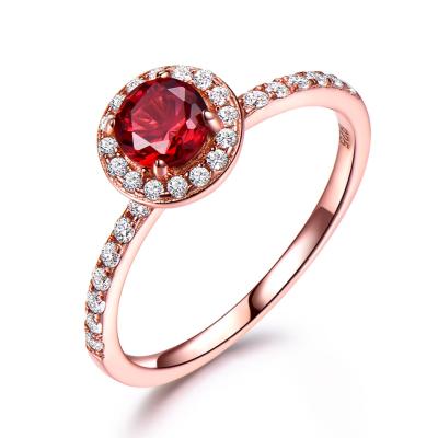 China Wholesale High Quality New Arrival Wedding Ring Rose Gold Plated Elegant Rose Gold Ring for sale