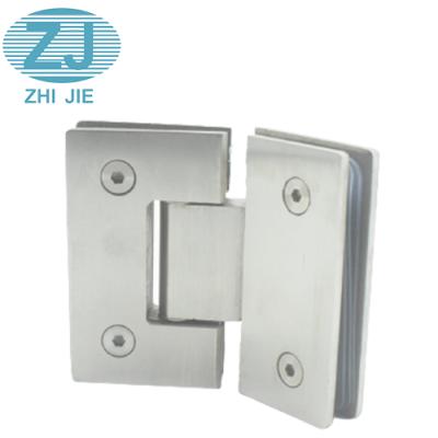 China Modern Top Selling 135 Degree Glass To Shower Glass Hinge For Bathroom Door Stainless Steel Glass Clip for sale