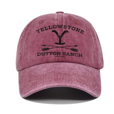 China 2022 YELLOWSTONE Men Women Outdoor Sport Travel Sun Protection JOINT Baseball Hats Embroidered Peaked Hat for sale