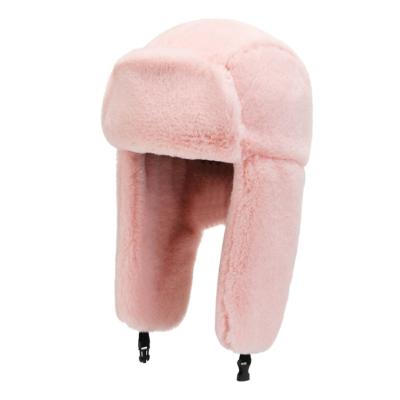 China Waterproof 2022 Women's Winter Ushanka Hat For Female Thicken Warm Cold Windproof Hat Pilot Earflaps Hat For Men for sale