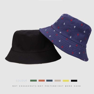 China European and American e-commerce sales hat men's outdoor sun hat summer double-sided hat hot women's sunshade printing pattern double-sided new for sale