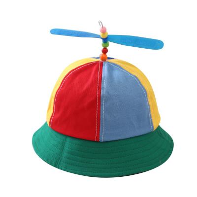 China Autumn Panama Outdoor Beach Fishing Summer Wide Hat Girls Boys Fisherman Bucket Brim Thruster Plush Hat Children Multicolor for sale