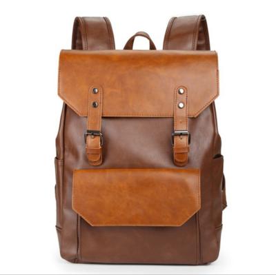 China European American men's bags boys backpack fashion new retro style wholesale anti-theft portable leather backpack backpack for sale