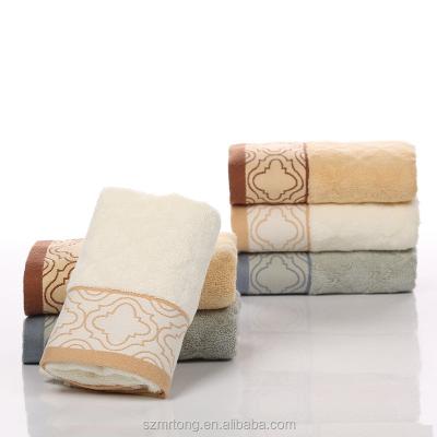 China Bamboo&Cotton QUICK DRY Towel Super Soft Hand Towel With Embroidery Logo for sale