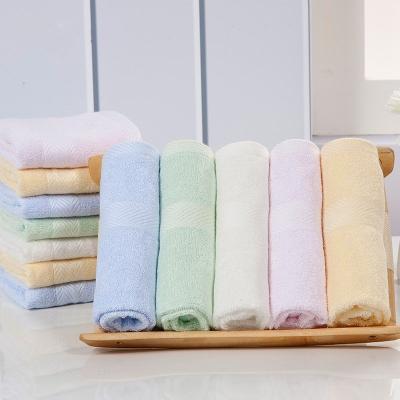 China Custom Various Color Disposable 100% Organic Bamboo Fiber Face Towel for sale