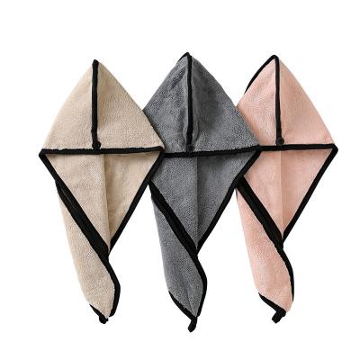 China Cheap QUICK DRY Head Salon Hair Wrap Turban Hair Drying Towel Cheap Microfiber QUICK DRY Thick Hair Head Towel for sale