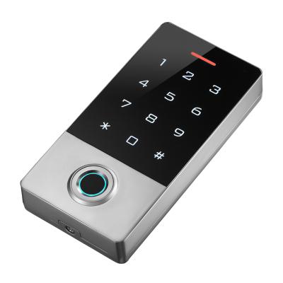 China Tuya APP Fingerprint Scan Smart Access Control Wiegand Access Control Keypad TF1 for sale