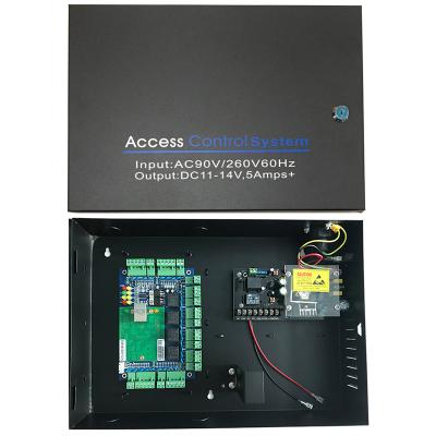 China time & Attendance Ethernet 4 Door Network Access Control Unit For AC110V/220V Wide Voltage Access Power Supply Controller for sale