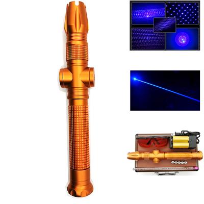 China Ignition And Rechargeable Burning Power 3000mw Strong Aluminum Alloy Burning 8 Meters Blue Laser Pointer for sale