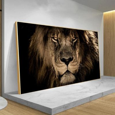 China Abstract Wildlife Lion Leopard Animals African Face Art Pictures Canvas Paintings Wall Art Posters And HD Large Prints For Living Room for sale