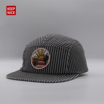 China JOINT Snapback Hat Factory / Custom Hat /striped Hip Hop Style Baseball Cap Custom for sale