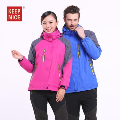 China Plus Size Men's Fleece 3 Inner In 1 Mountain Ski Winter Outdoor Waterproof Jacket for sale