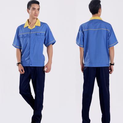 China Cotton Factory Custom Summer Workwear Eco - Friendly Breathable Uniform for sale