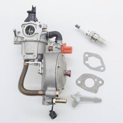 China Metal LPG Dual Fuel Carburetor For 168F Gasoline Generator for sale