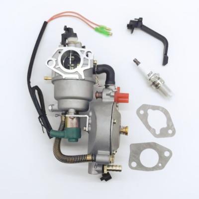 China Double metal fuel gas carburetor GX270 GX390 177F suitable for 3KW 4.5KW generator for sale