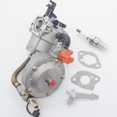 China Popular 2023 Metal Dual Fuel Natural Gas Carburetor Fits GX160 GX200 2KW 3KW Generators for sale