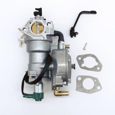 China Metal Carburetor suitable for GX390 YQP27-LPG 190F 13HP Auto Fuel Switch Multi-Fuel Carburetor. for sale